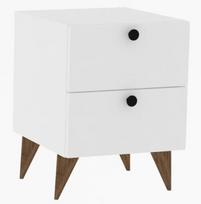 Naktinis staliukas Kalune Design Kada 835PUQ2706, balta (White)