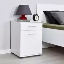 Naktinis staliukas Kalune Design 479ADR1117, balta (White), 57 x 40 x 39 cm