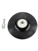 Rubber adhesive disc 125 mm x M14 + shank