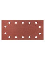 velcro padai - Velcro švitrinis popierius 115 x 230 mm, K120, 5 vnt., su skylutėmis - 1 nuotrauka