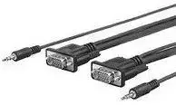 Vivolink Pro PROVGAMCS1.8 VGA Micro Audio 4.6m Juodas (Black)