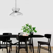 Šviestuvas kabinamas Opviq Farac 6390, Juodas (Black)