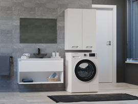 e top shop - Vonios spintelė Top E Shop Pola Mini DD, balta (White) - 2 nuotrauka