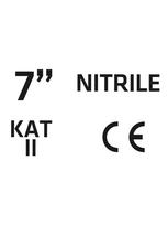 nitrilo pirstines - Sodo pirštinės, padengtos nitrilu, gėlių raštu, dydis 7" - 2 nuotrauka