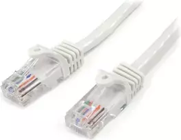 rj45 kabelis 3m - StarTech 45PAT3MWH Cat5e Tinklo Kabelis 3m Baltas (White) - 1 nuotrauka