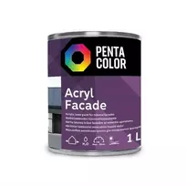 Fasado dažai Pentacolor Acryl Fasad, balti, 1 l