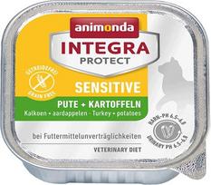 Animonda Integra Protect Sensitive katėms su kalakutiena ir bulvėmis 100 g