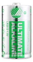 2p 2p - DELTACO Ultimate Alkaline D (LR20) Battery 1.5V, 2 pcs. - 3 nuotrauka