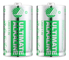 2p 2p - DELTACO Ultimate Alkaline D (LR20) Battery 1.5V, 2 pcs. - 5 nuotrauka