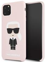 Karl Lagerfeld Silicone Iconic Back Case For Apple iPhone 11 Pro Max Pink