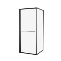 Dušo kabina Masterjero SN-0006, kampinė, juoda (Black)
