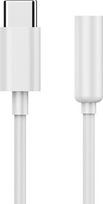 usb type c laidas - Cablexpert USB Type-C to 3.5mm Stereo Audio Adapter Cable A-CM-3.5F-01 Baltas (White) - 1 nuotrauka