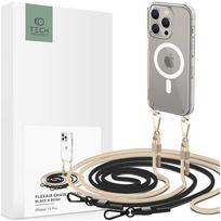 withu - Tech-Protect FlexAir Chain Case with MagSafe for iPhone 15 Pro - Juodas / Bežinis (Black / Beige) - 1 nuotrauka
