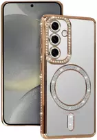magsafe s25 ultra - Bling MagSafe Case Samsung Galaxy S25 Ultra - Auksinis (Gold) - 1 nuotrauka