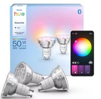 philips hue e27 - Philips Hue Essential WCA 345 GU10 4,7W 3 vnt. - 1 nuotrauka