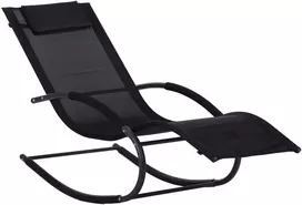 gultas supamas kreslas - Sodo gultas MultiGarden „Zero Gravity“, juodas (Black) - 1 nuotrauka