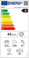 mini skalbimo masina - Beko B1WFM2841WBEE - 3 nuotrauka