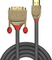 Lindy HDMI an DVI-D Single Link Kabelis Gold Line 5m