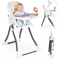 maitinimo kedutes - Maitinimo kėdutė EcoToys, balta/žalia/oranžinė (White/Green/Orange) - 1 nuotrauka