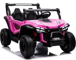 dvivietis elektromobilis - Lean Cars dvivietis vaikiškas elektromobilis S618 4x4, rožinis (Pink) - 1 nuotrauka