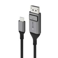 usb to usb c cable 2 m - Alogic USB Kabelis USB-C to DPort M/M 2m 4K 60Hz grau - 1 nuotrauka
