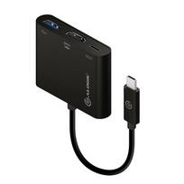 Alogic Adapteris USB-C to HDMI/USB3.0/USB-C 4K 10cm juodas