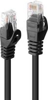 utp kabelis juodas - Lindy Cat.6 U/UTP Network Cable 5m Black - 1 nuotrauka