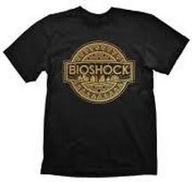 Marškinėliai Bioshock Golden Logo XL, juodi