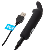 min triusiukai - Happyrabbit Happy Rabbit Bullet Vibe Black Mini vibratorius - 2 nuotrauka