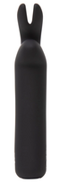 min triusiukai - Happyrabbit Happy Rabbit Bullet Vibe Black Mini vibratorius - 4 nuotrauka