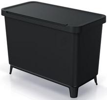Atliekų rūšiavimo sistema Keden, 2 x 23 l, Juoda (Black)