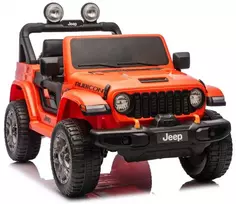 elektromobilis jeep - Lean Cars Jeep Rubicon 4x4 DK-JWR556, oranžinis (Orange) - 1 nuotrauka