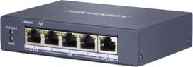 tinklo komutatoriai - Hikvision DS-3E0505HP-E Switch PoE 5x1Gbps Mėlynas (Blue) - 1 nuotrauka