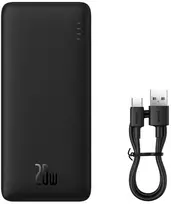 power bank 30000mah - Baseus Airpow Fast Charge, 30000mAh, 20W, juodas (black) - 1 nuotrauka