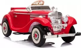 dvivietis elektromobilis - Lean Cars vaikiškas elektromobilis Mercedes 540K, raudonas (Red) - 1 nuotrauka