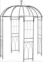 Augalų laikiklis 4Living Pergola, 211 cm x 211 cm x 256 cm, juodas (Black)