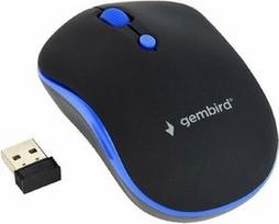 melyna pele - Gembird MUSW-4B-03-B Black/Blue (Juoda/Mėlyna) - 1 nuotrauka