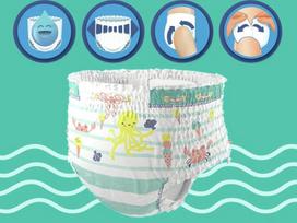 pampers pants 3 - Pampers Splashers S3 12 - 3 nuotrauka