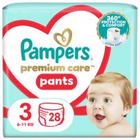 PAMPERS sauskelnės PREMIUM PANTS, 3 dydis, 28 vnt.
