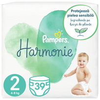 PAMPERS sauskelnės PURE, 2 dydis, 39 vnt.