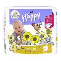 HAPPY sauskelnės MAXI PLUS, 9–20 kg, 12 vnt.