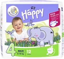 HAPPY sauskelnės MAXI, 8–18 kg, 12 vnt.