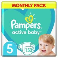 pampers sauskelnes - Pampers Active Baby, 5 dydis, 11-16 kg, 150 vnt. - 1 nuotrauka