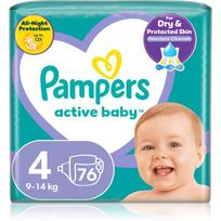 Pampers Active Baby, 4 dydis, 9-14kg, 76 vnt