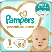 PAMPERS sauskelnės Premium Care, 1 dydis N26