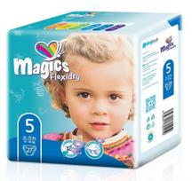 vaik 12 -  MAGICS FLEXIDRY MAGICAL TUBES JUNIOR, vaikiškos sauskelnės, 11-16 kg, 27 vnt. - 1 nuotrauka