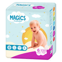 sauskelnes 30 kg -  MAGICS FLEXIDRY MAGICAL TUBES XL, vaikiškos sauskelnės, 15+ kg, 23 vnt. - 1 nuotrauka