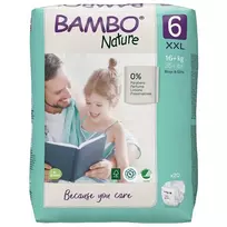 ekologiskos sauskelnes - Ekologiškos sauskelnės BAMBO NATURE 6 (16+kg), 20 vnt. - 1 nuotrauka