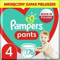 PAMPERS Pants Monthly Pack 4 dydis 9-15kg, 176 vnt.