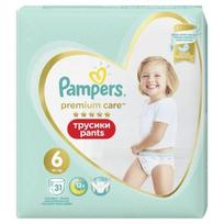 Sauskelnės-kelnaitės PAMPERS Premium Pants, Value Pack, 6 dydis, 31 vnt.